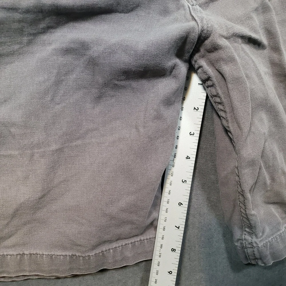 Carhartt Canvas Work Shorts Mens 40 Gray Rugged Flex Relaxed Fit BS2514-M